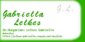 gabriella lelkes business card